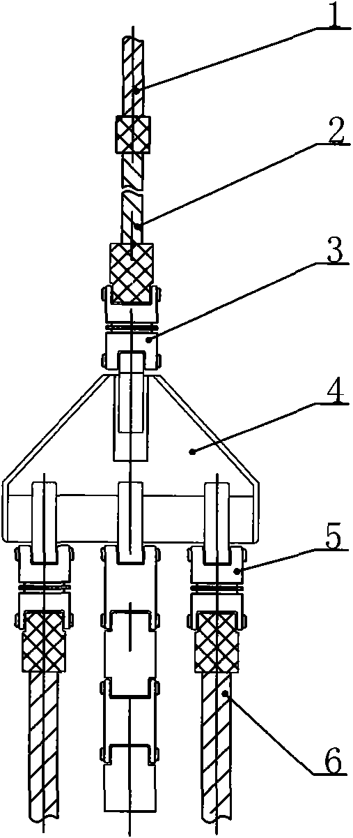 Asymmetric traction plate and matching line release pulley for one-pull-three tension line release