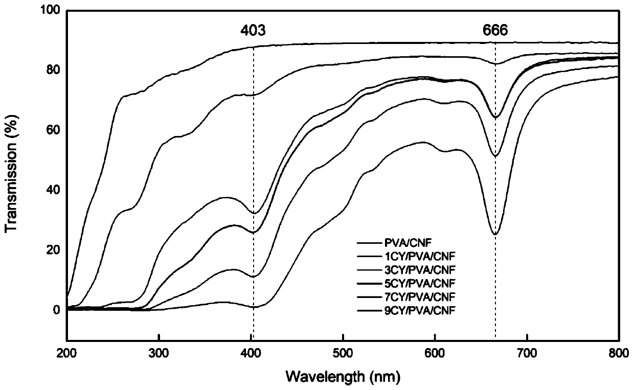 Cyanobacteria-based biological composite film material with functions of water resistance and light blocking, and preparation method thereof