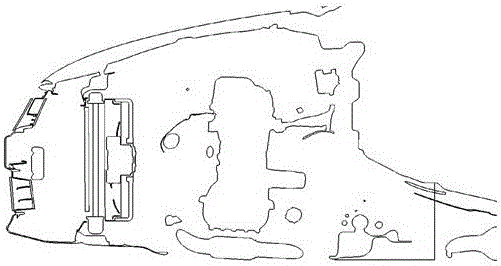 Method for calculating air intake volume of front-end module of car engine cabin