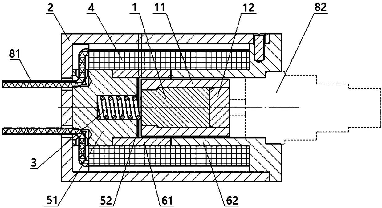 Miniature self-locking electromagnet