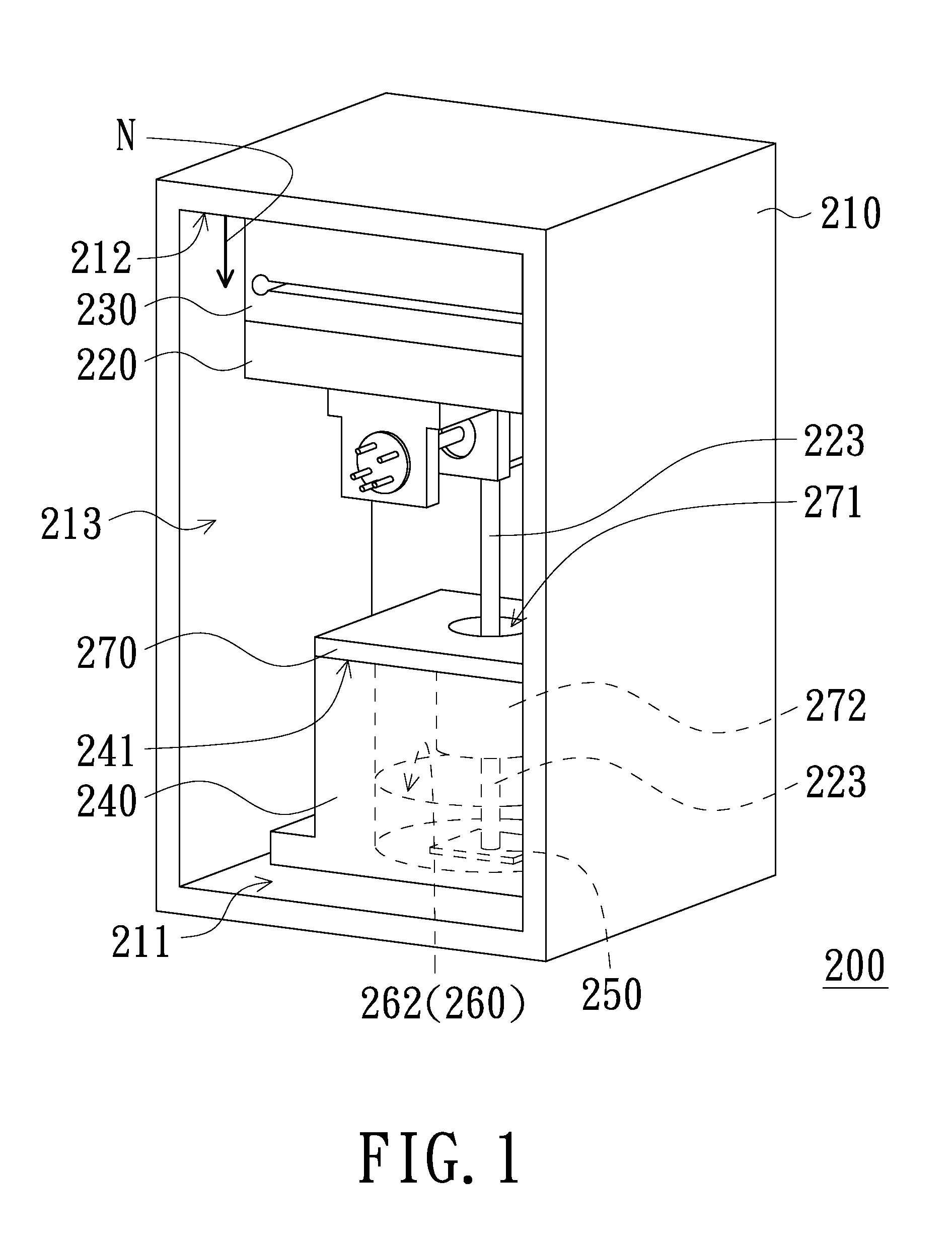 Simple type dual axes optoelectronic level