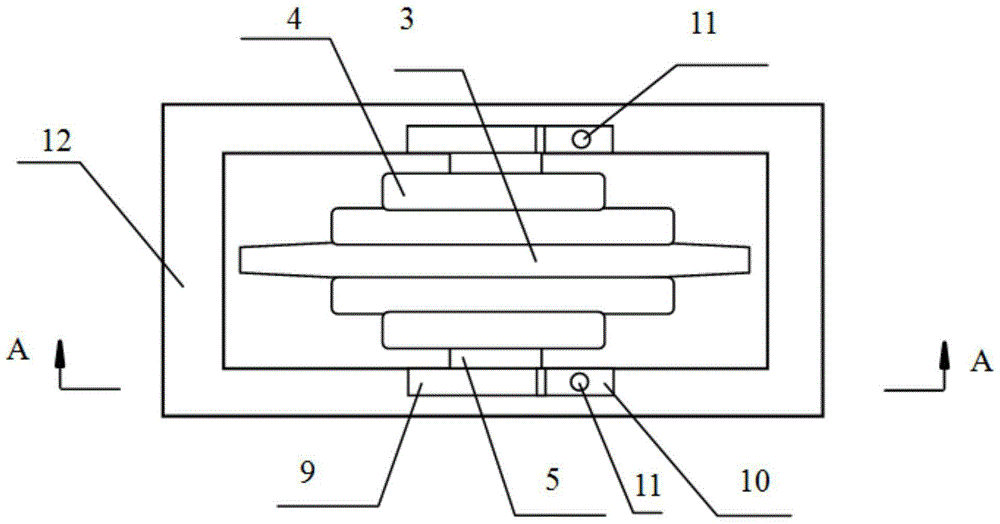 On-line detection device for hob force of full-face hard ground roadheader