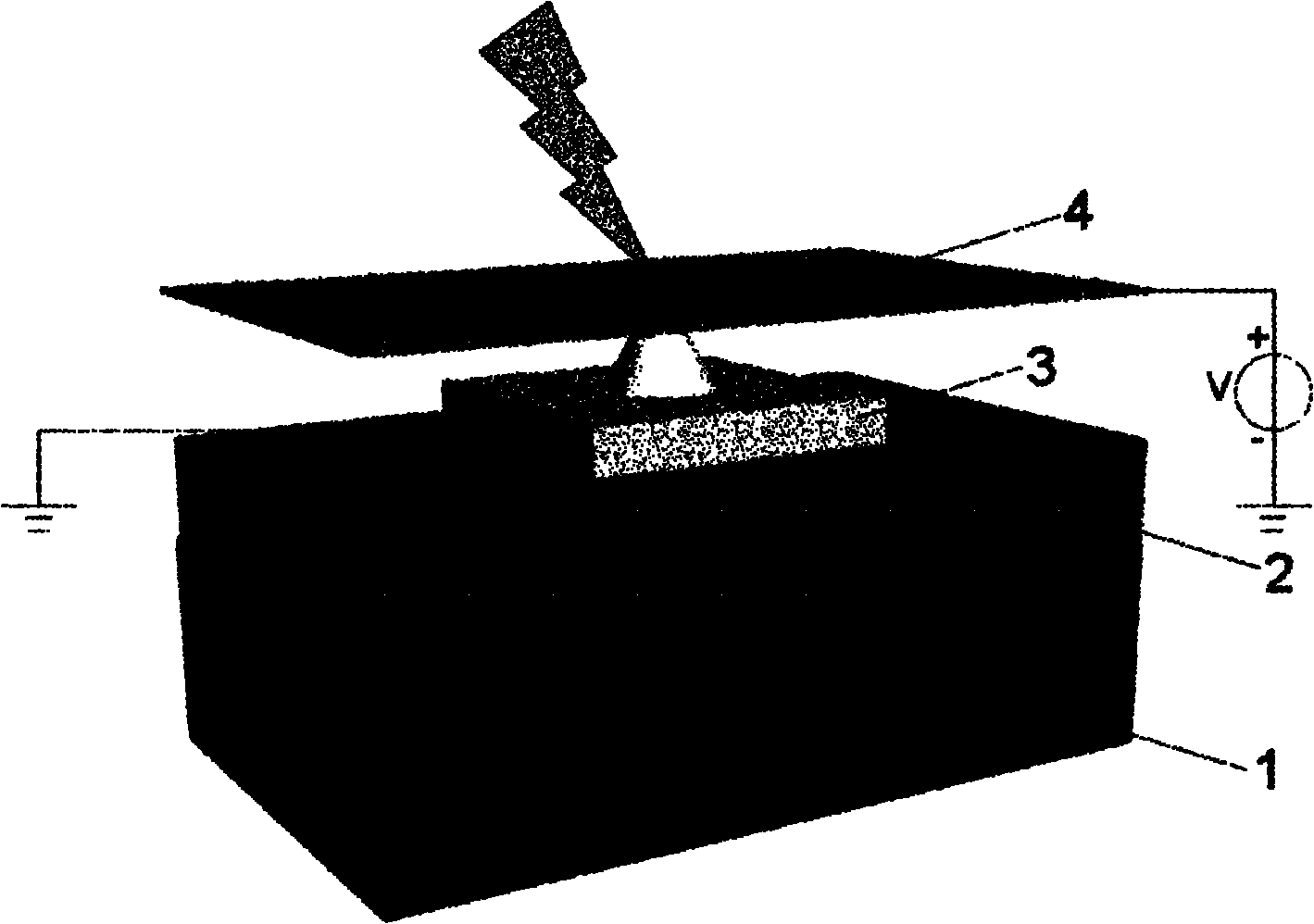 Array of graphene-based nano-scale point sources