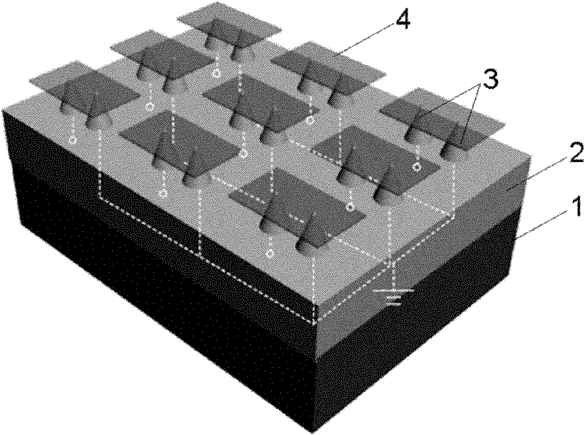 Array of graphene-based nano-scale point sources