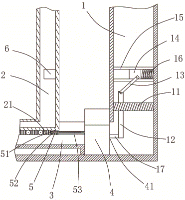 Magnetic force automatic dedusting window frame