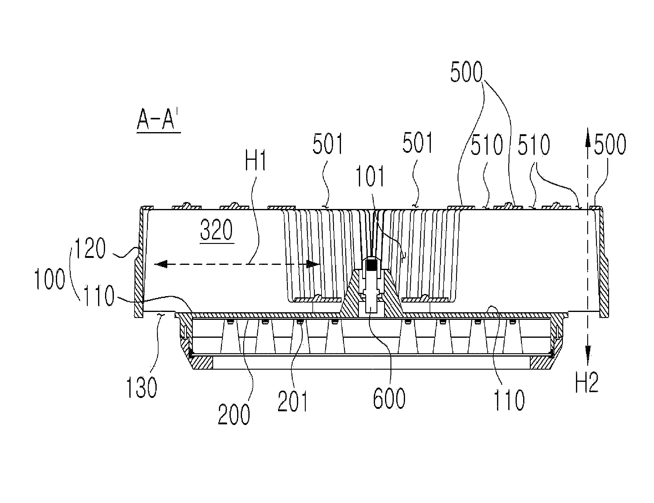 Optical semiconductor lighting apparatus