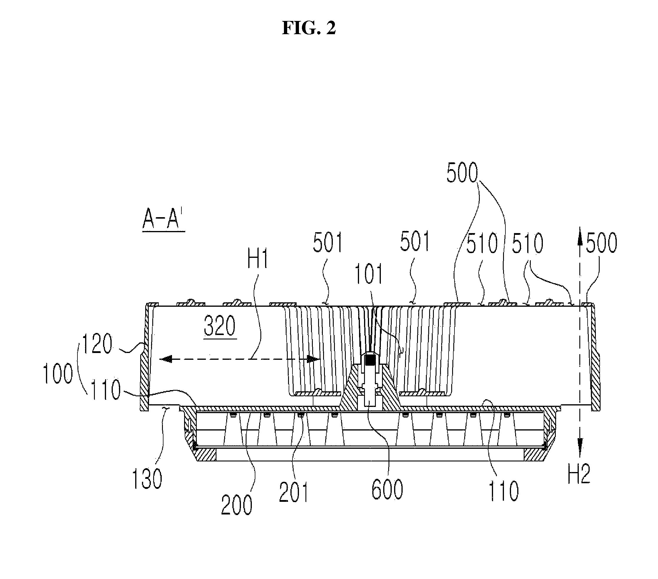 Optical semiconductor lighting apparatus