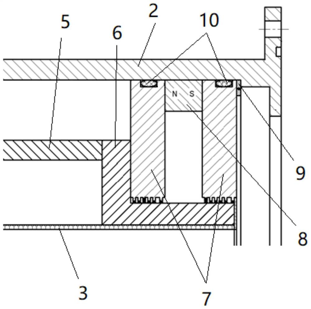 Low-impact space butt joint electromagnetic sealing device