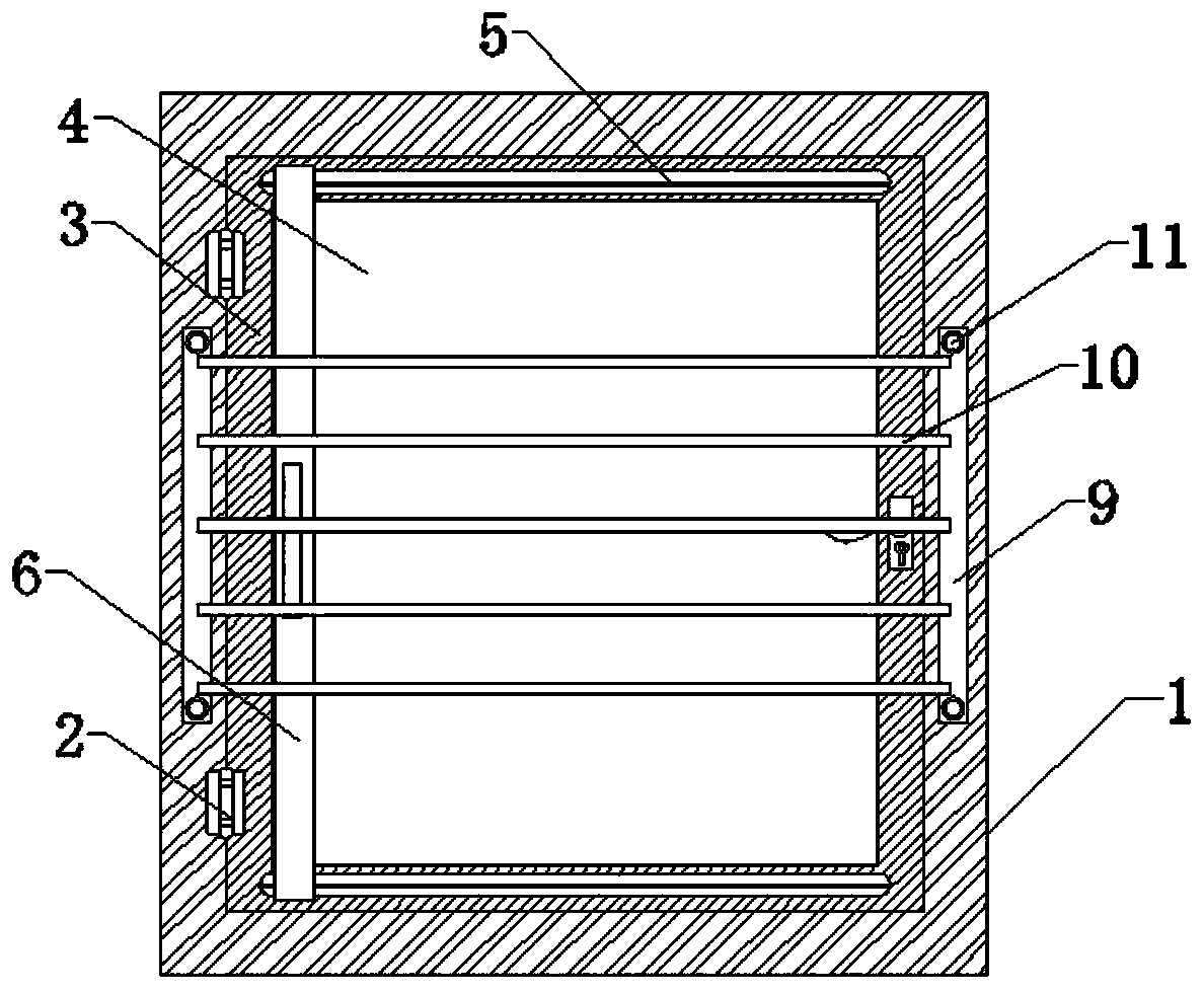 Casement window with detachable guardrail