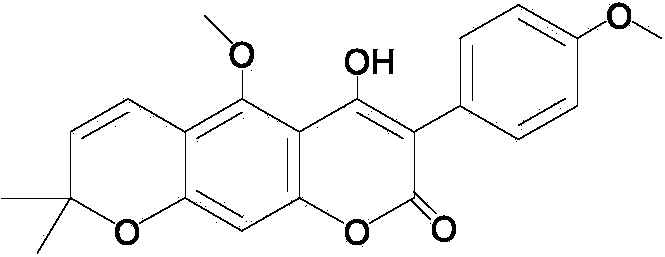 3-phenylcoumarin robustic acid as well as extraction method and application thereof