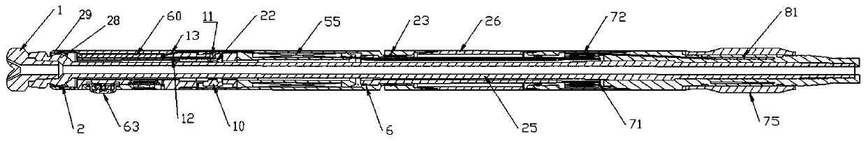 Static offset rotary steerable drilling tool with sandwich cylinder structure