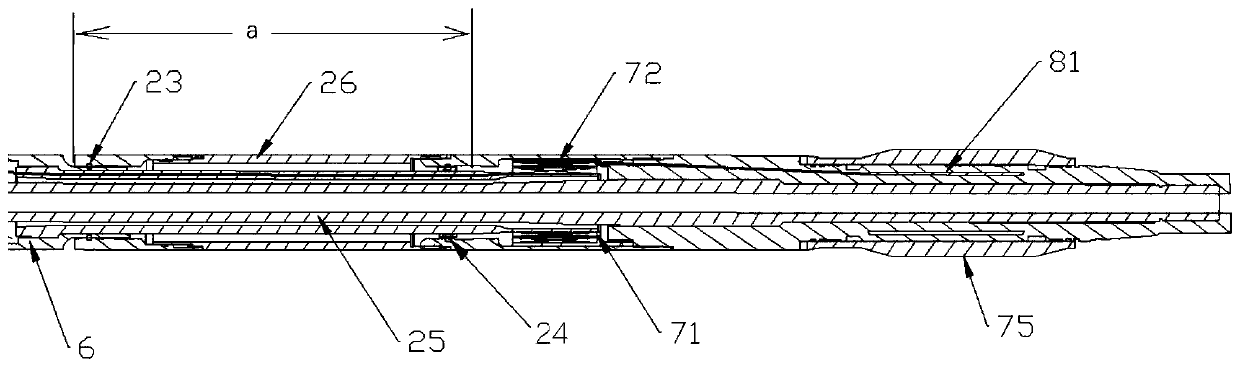 Static offset rotary steerable drilling tool with sandwich cylinder structure