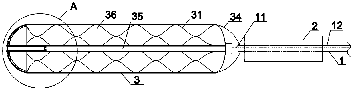 A thrombectomy device