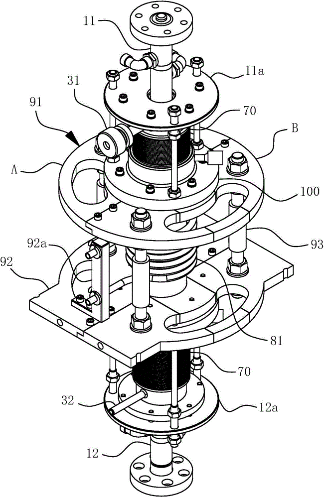 High temperature superheated steam environment creep fatigue test device