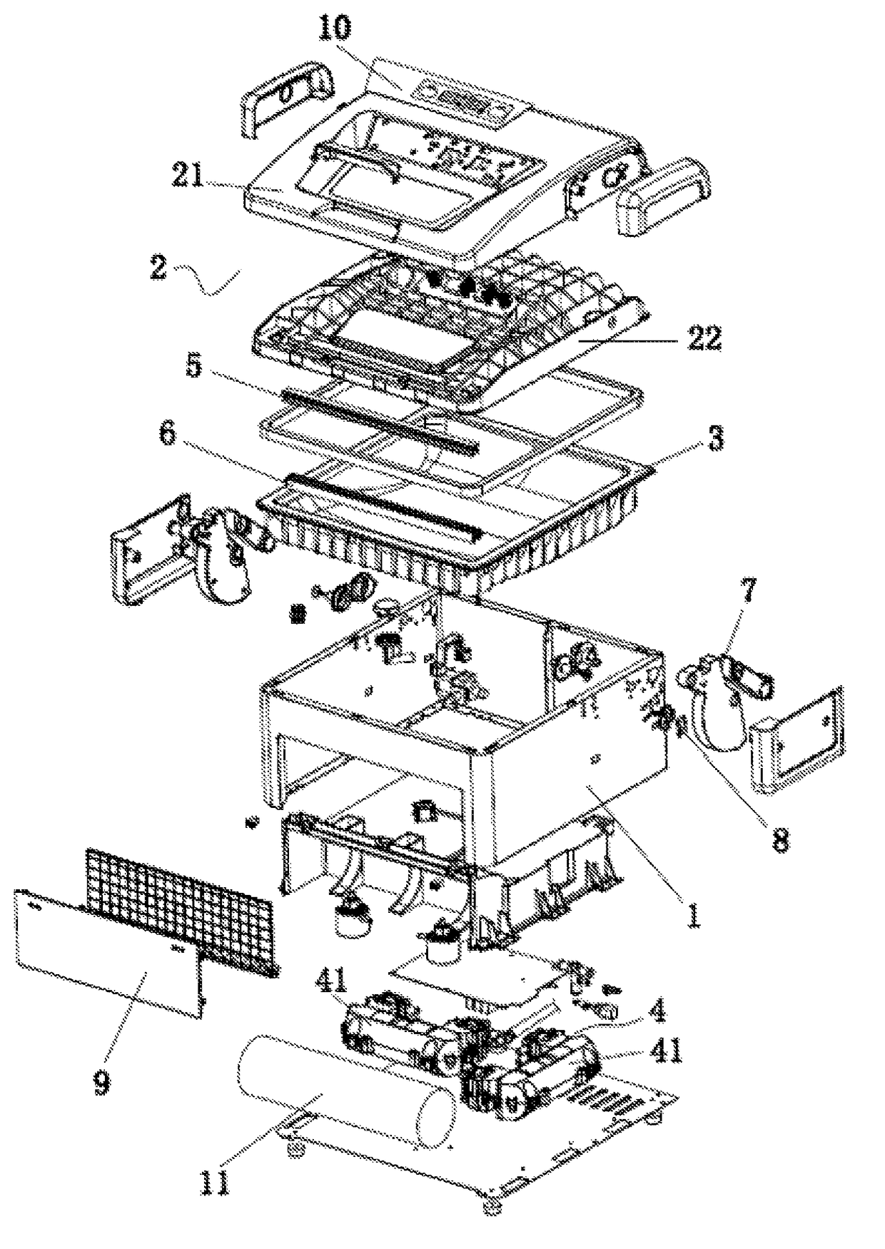 Cavity-type vacuum sealing machine