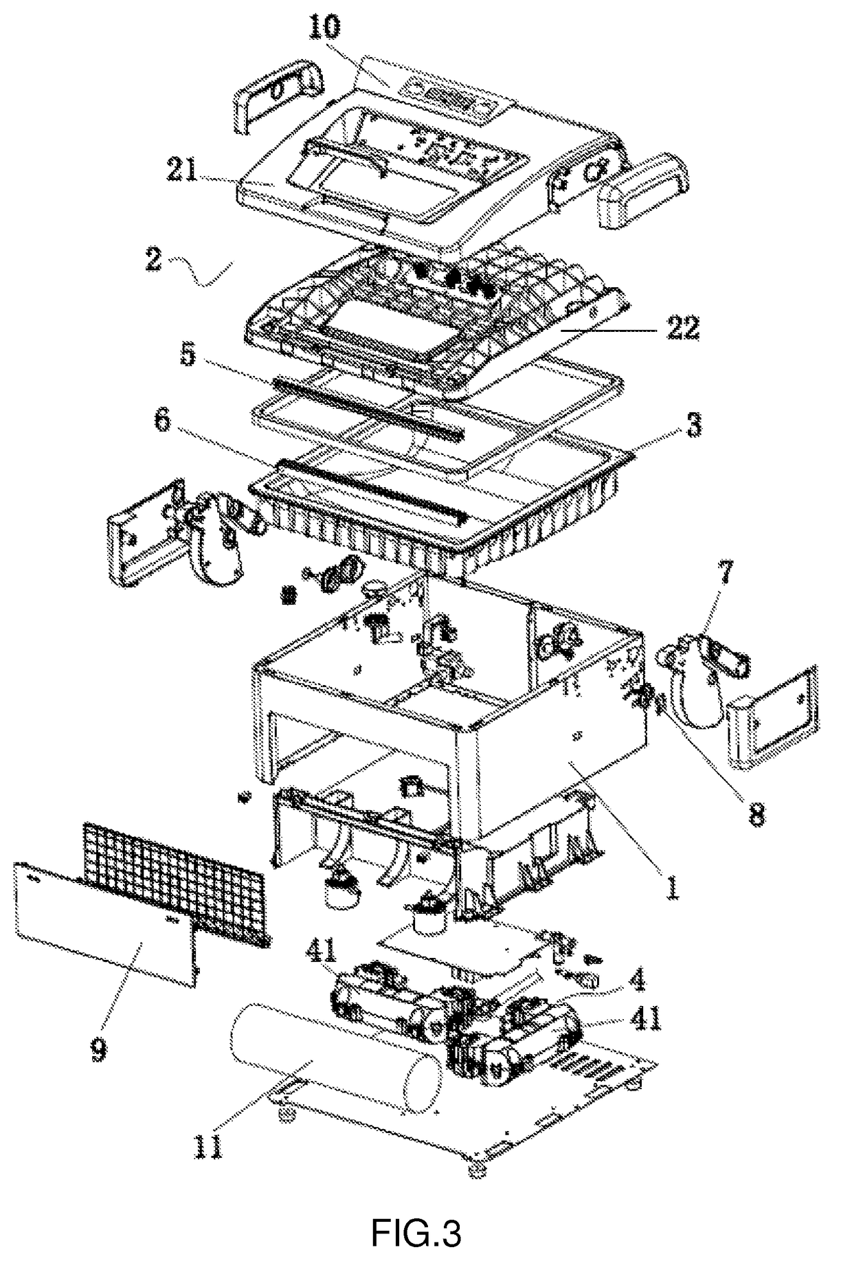 Cavity-type vacuum sealing machine