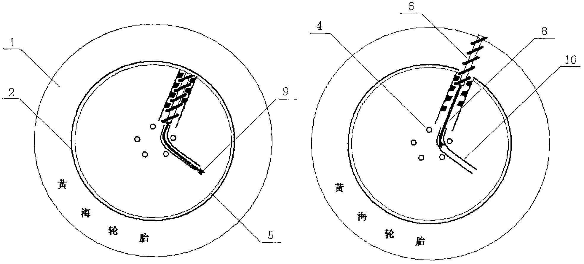 Method for preventing abnormal skidding of wheeled vehicle and emergency device