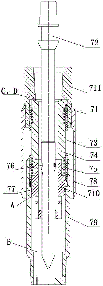 Lifting device for petroleum production vane pump of petroleum well