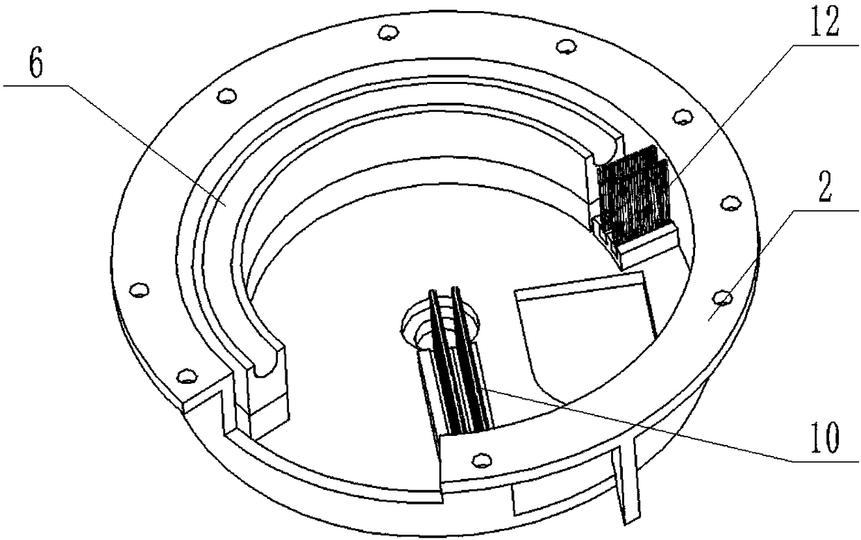 Double-cavity chute seed-protection type rice precision hole seeding metering device