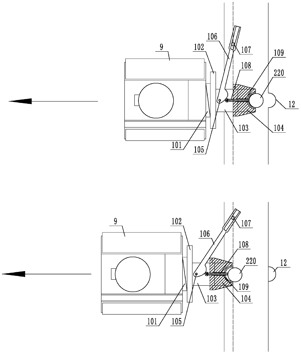 A large-scale horizontal cutting and feeding integrated steel ball forming machine