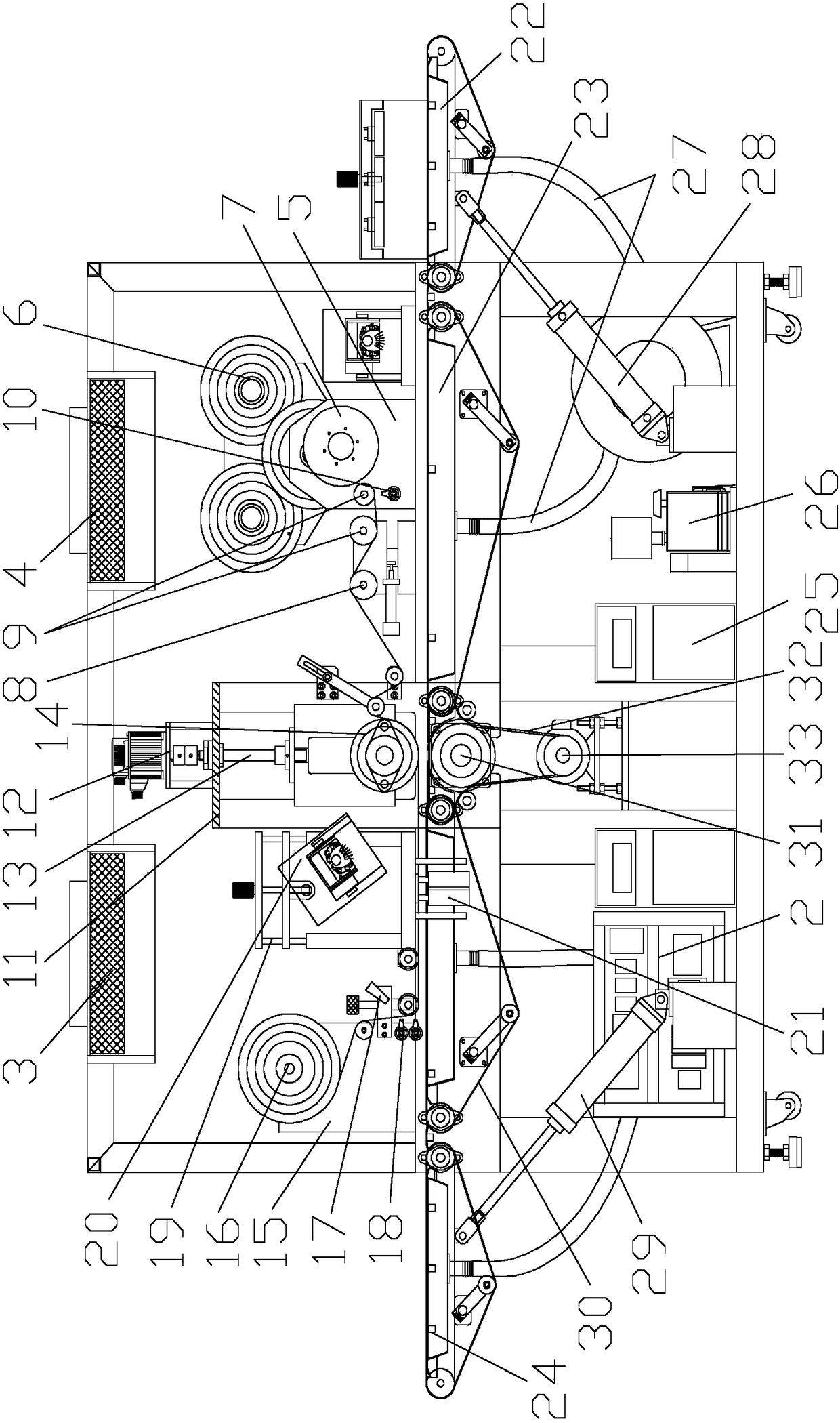 A fully automatic screen cold stamping machine