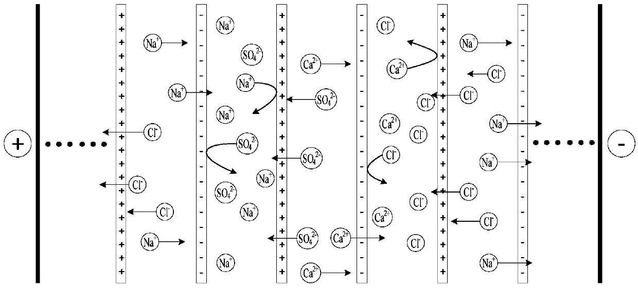 Processing system of aqueous solution containing concentrating easy-to-scaling ions and processing method thereof