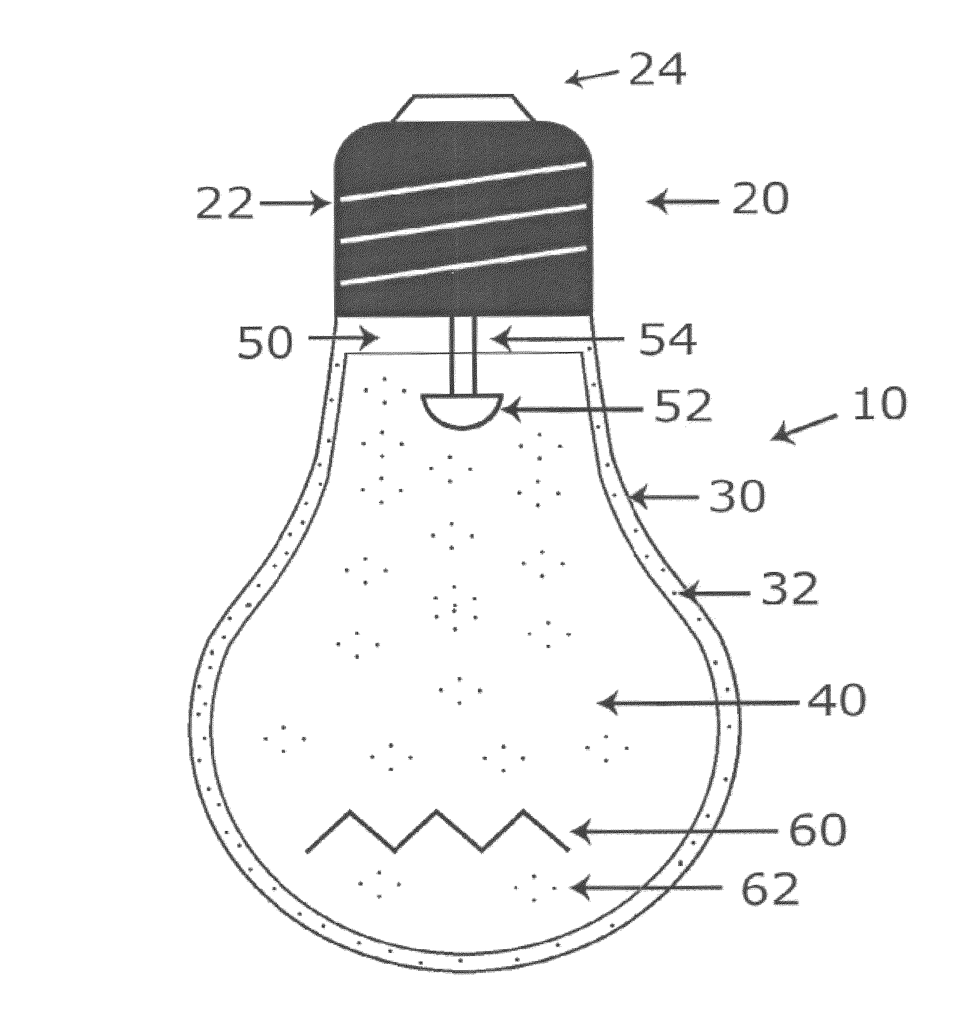 Plastic LED bulb