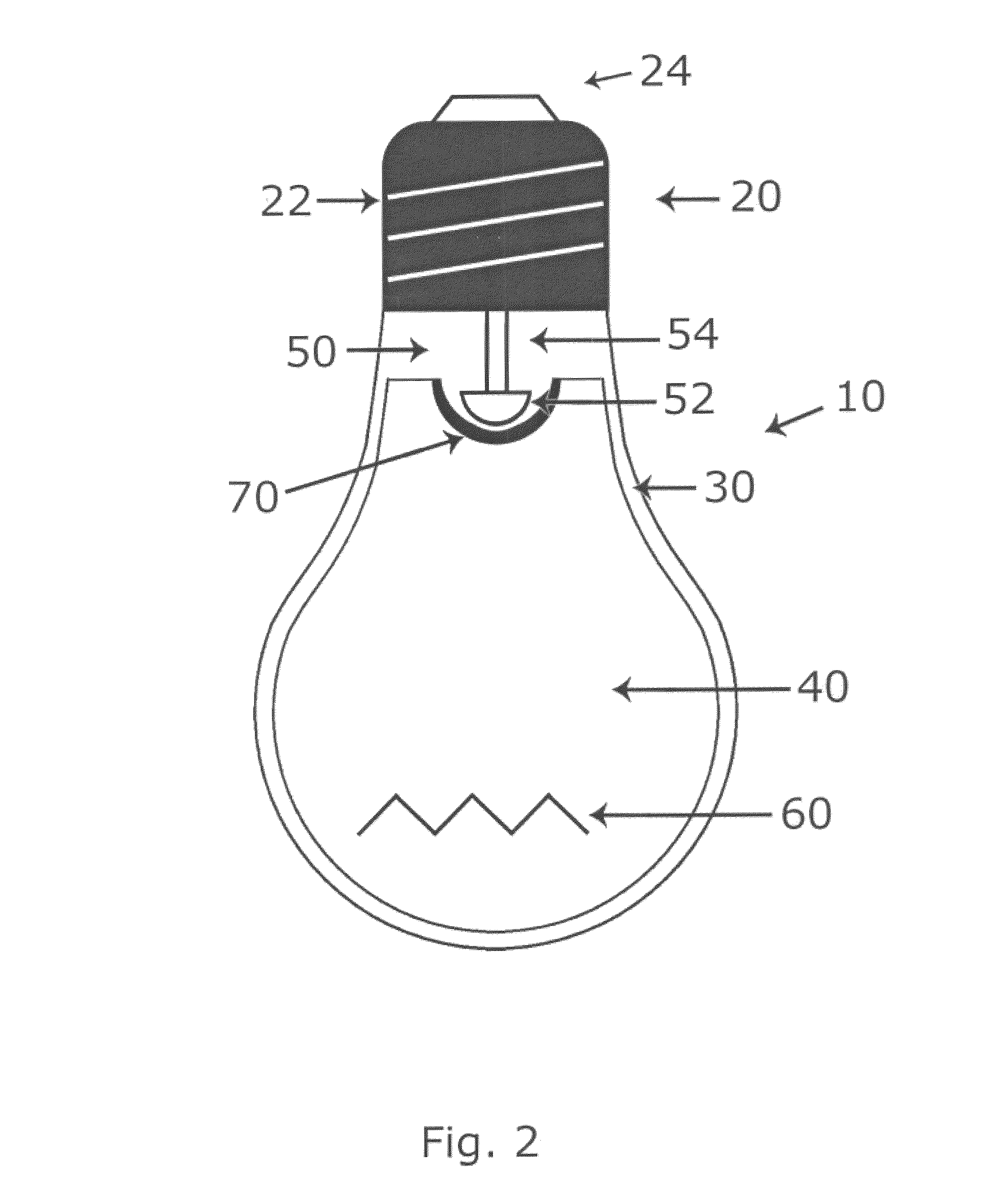 Plastic LED bulb