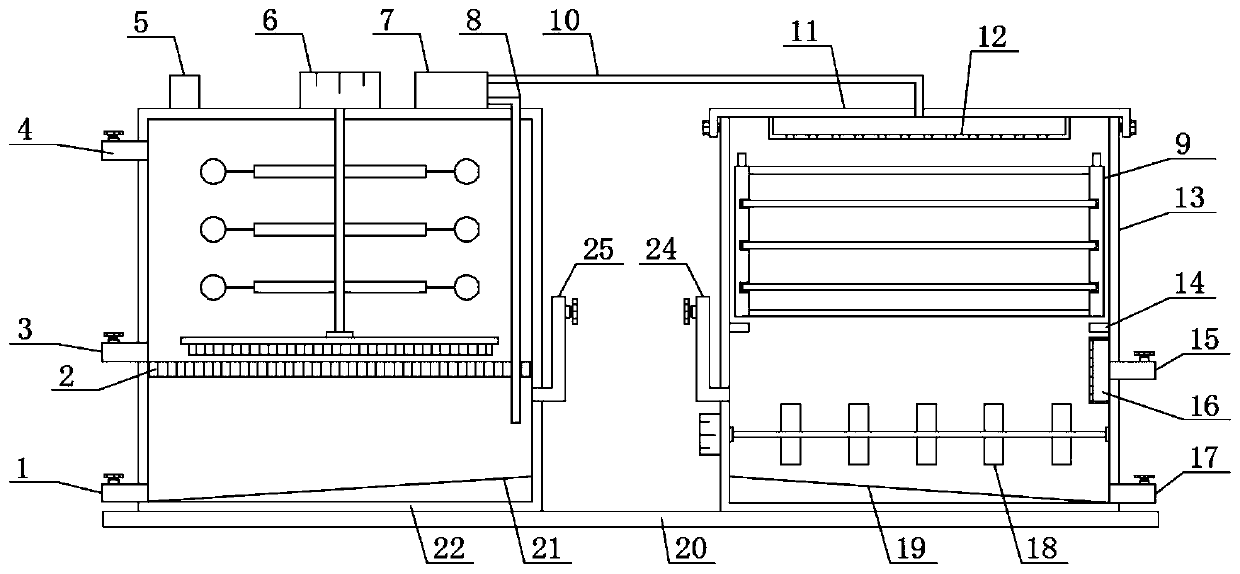 Purification device with stirring function for wastewater treatment