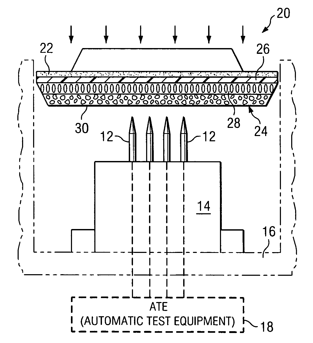 Test handler automatic contactor cleaner methods and surrogate cleaning device