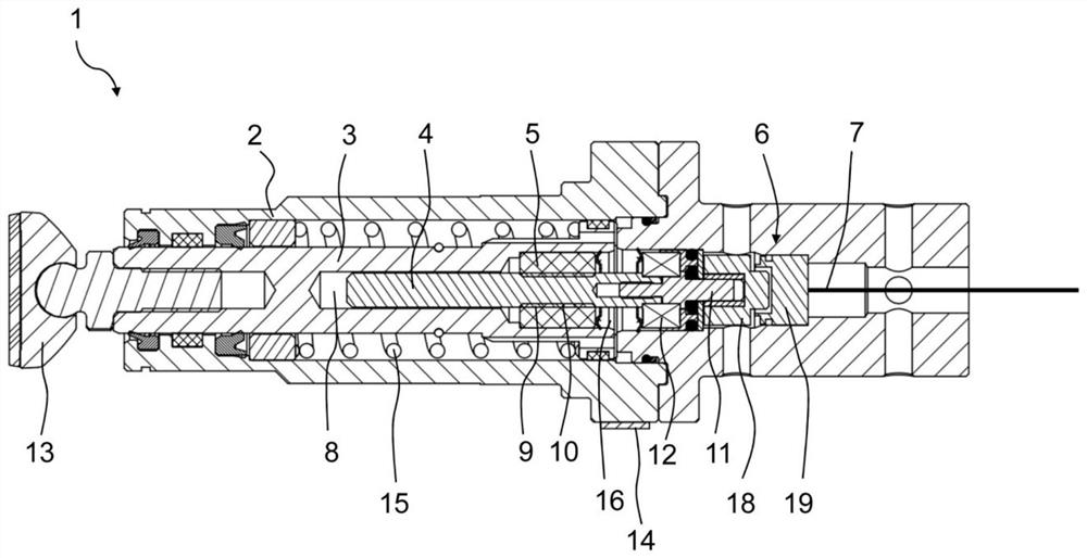 Cylinder device for hydraulic lifting device with distance measurement, hydraulic lifting device, chassis and mobile device