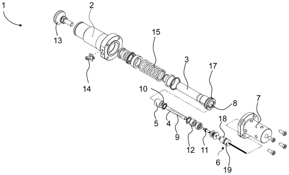 Cylinder device for hydraulic lifting device with distance measurement, hydraulic lifting device, chassis and mobile device