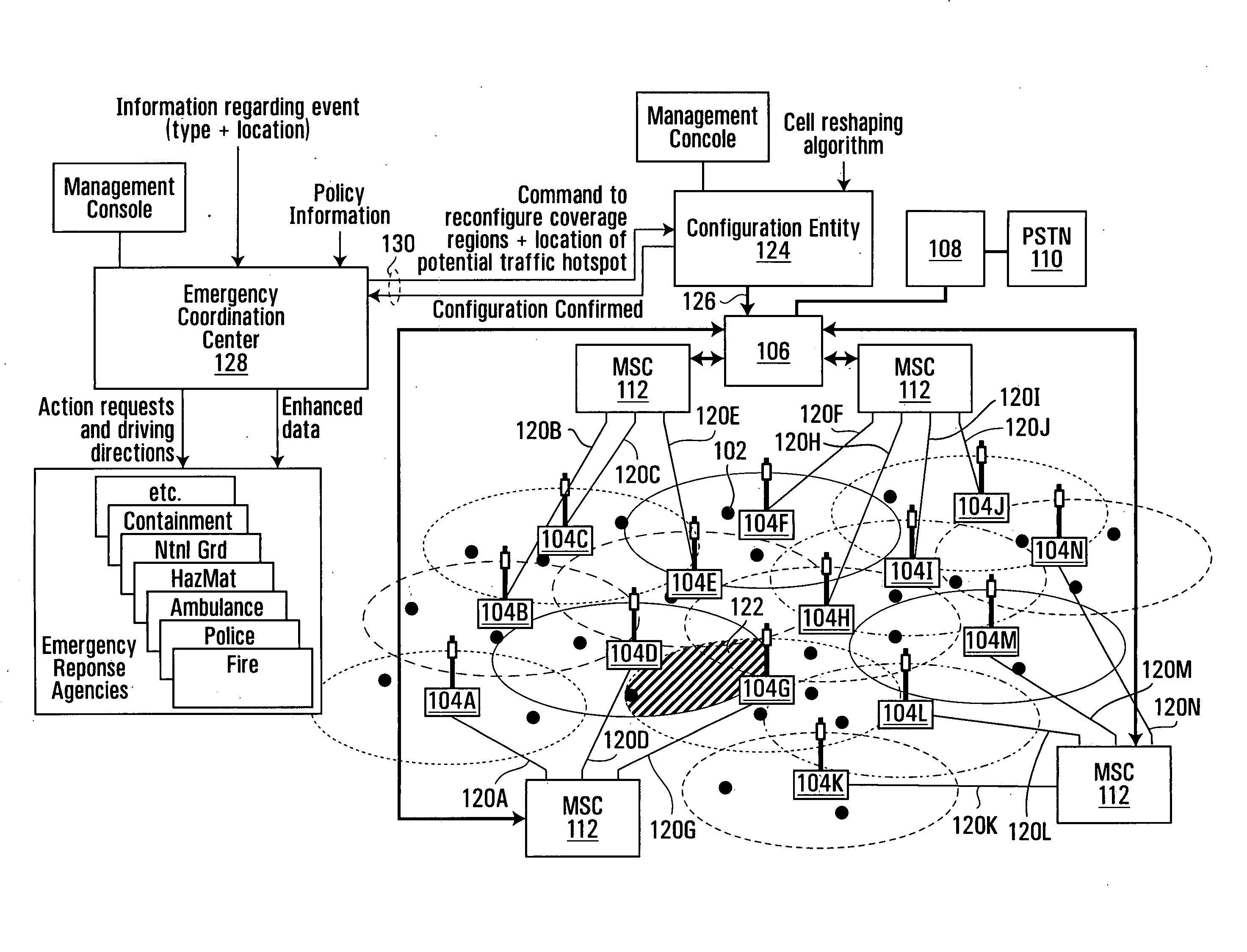 Methods and systems for increasing wireless traffic capacity in the vicinity of an event site