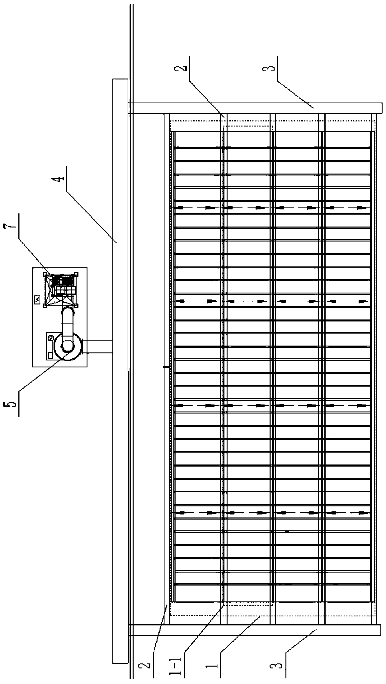 Ammonia fog collecting and treating system for electrolytic plant