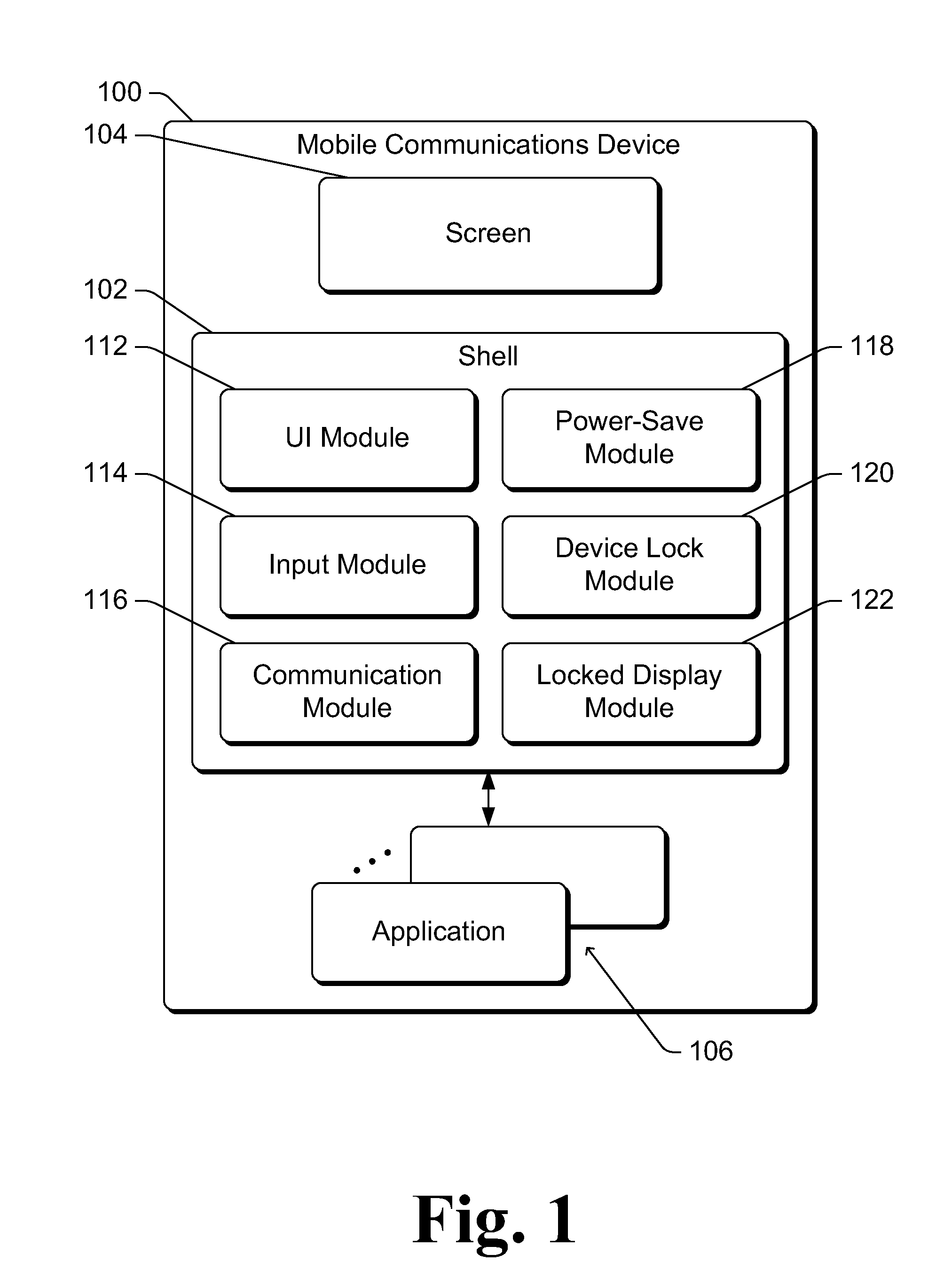 Application Display on a Locked Device