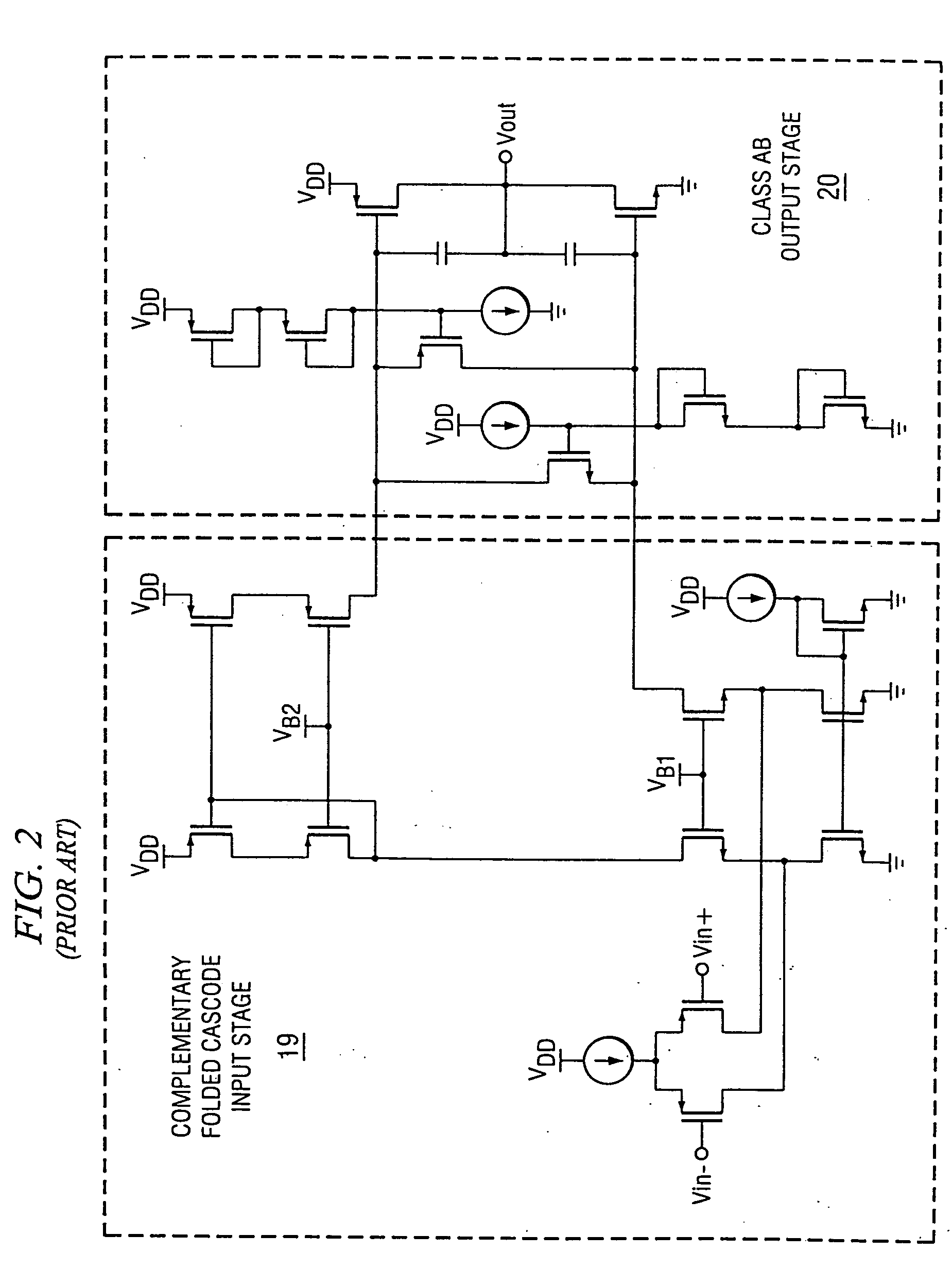 Slew rate enhancement circuitry for folded cascode amplifier