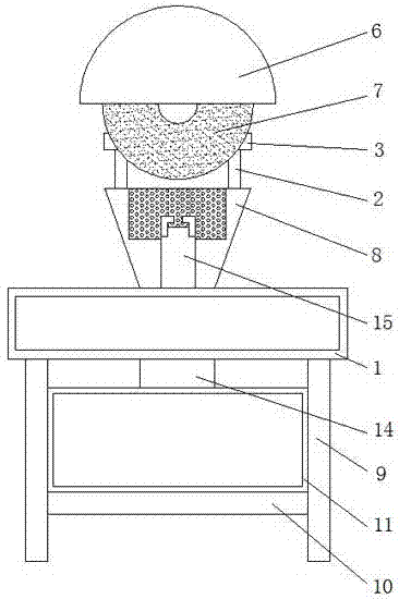 Grinding machine with dust removal function