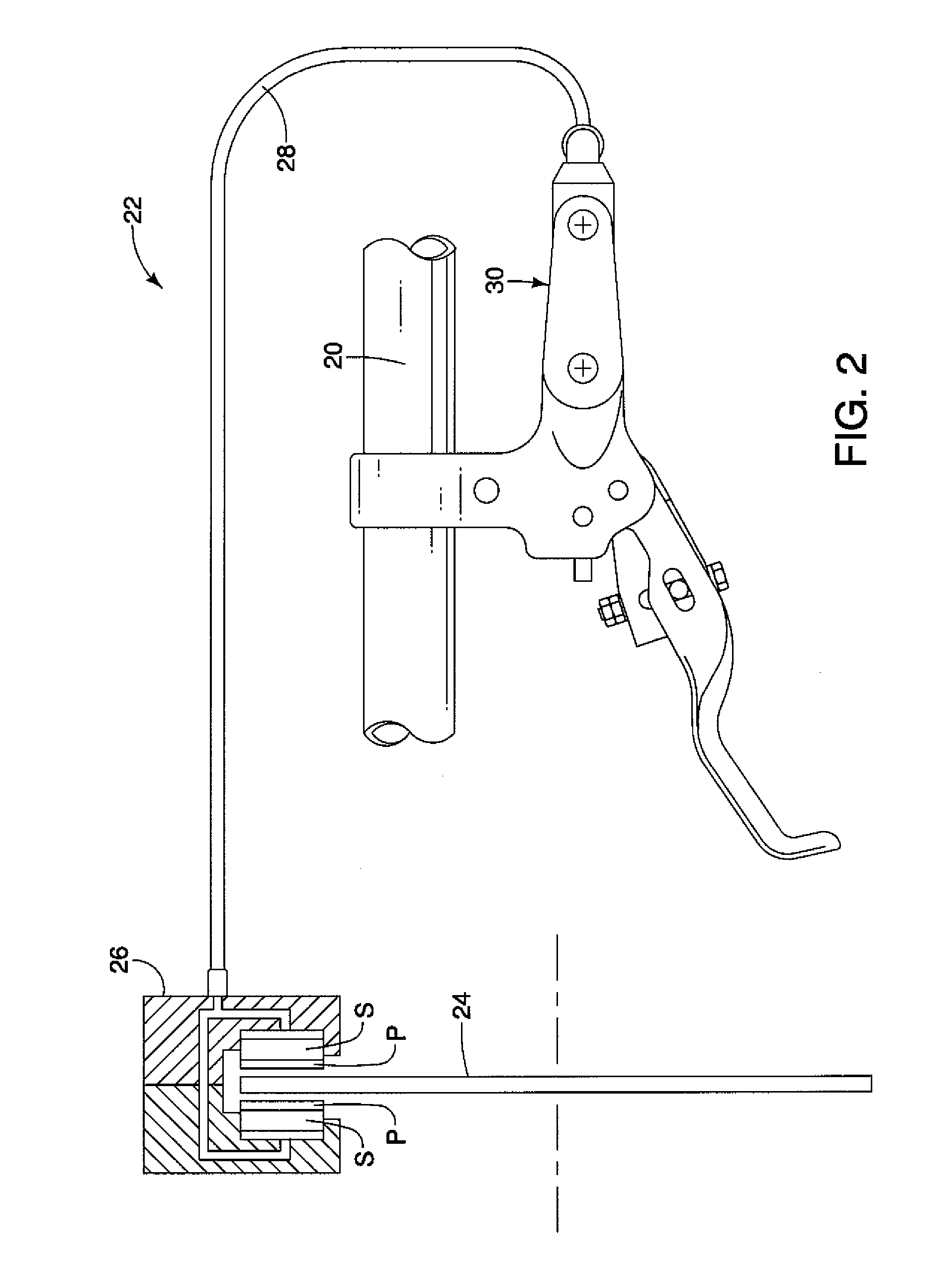 Bicycle hydraulic brake actuation device