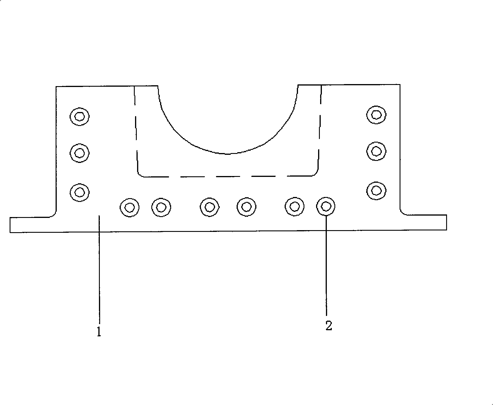 Seamless pipe casting model frame