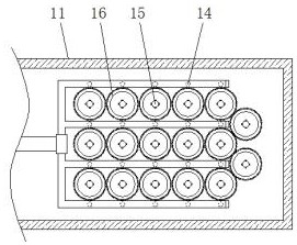 Laboratory test tube cleaning device capable of conducting batch cleaning