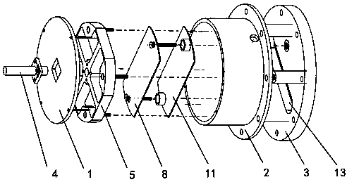 Mechanical arm joint torque attitude wireless sensor