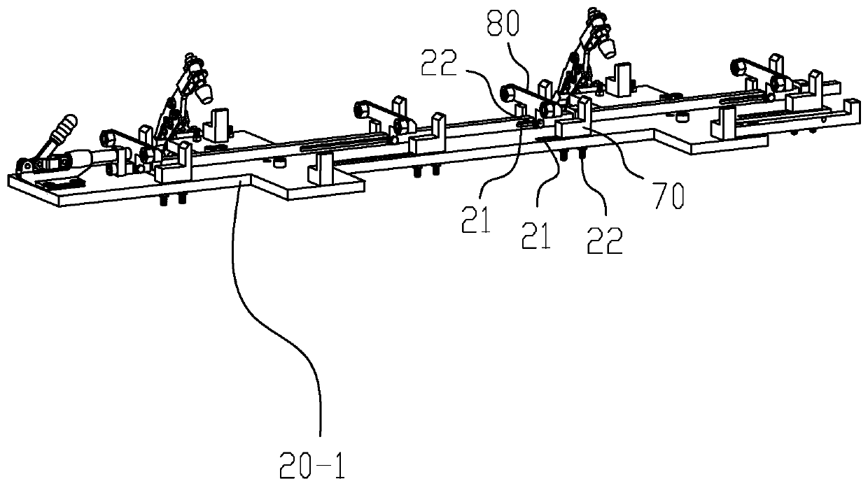 Flexible clamp for passenger car pedal skeleton welding