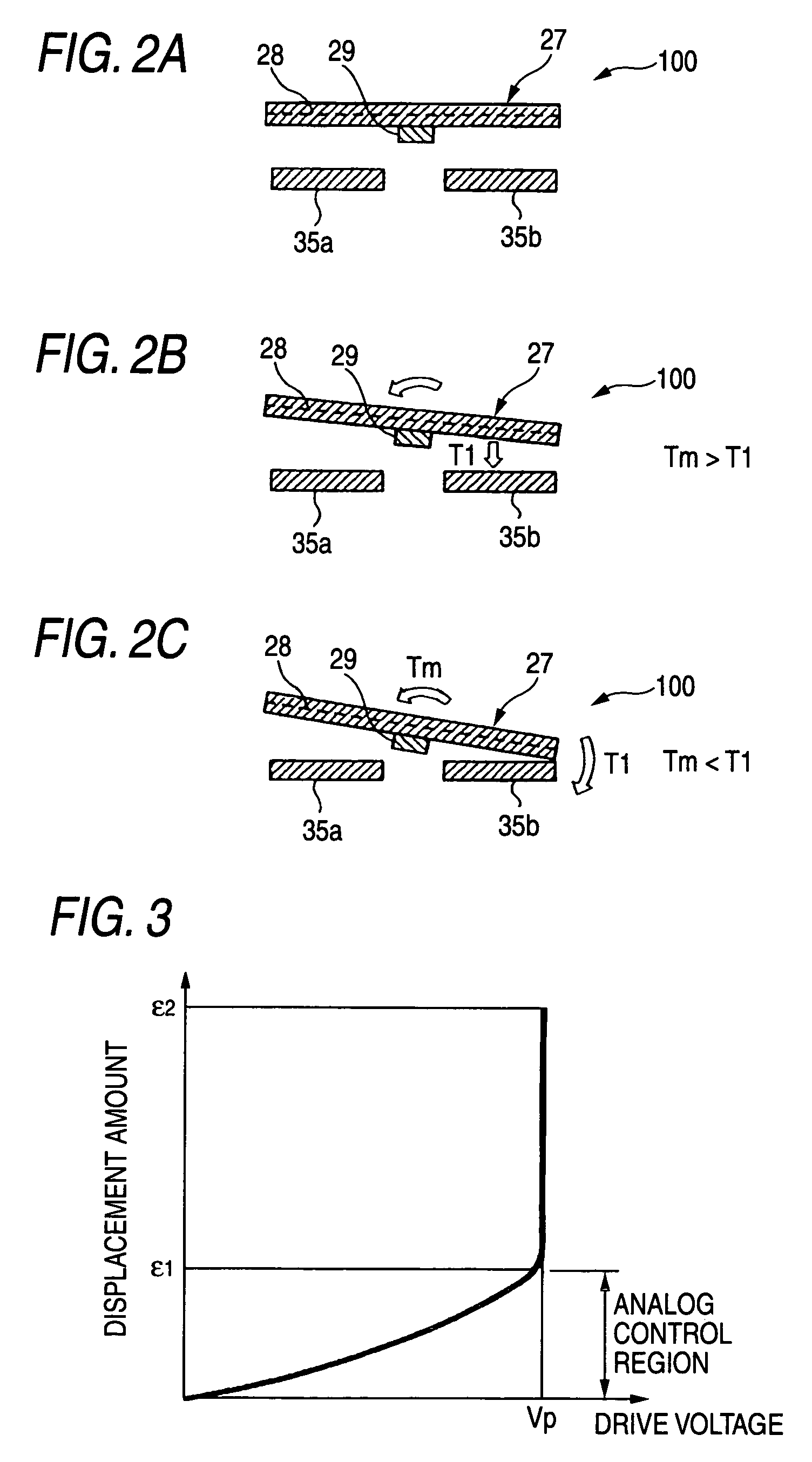 Small thin film movable element, small thin film movable element array and method of driving small thin film movable element array