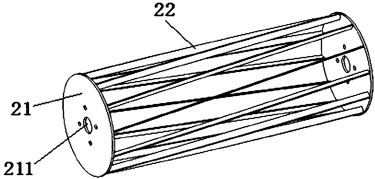 Cross flow type fan wing device