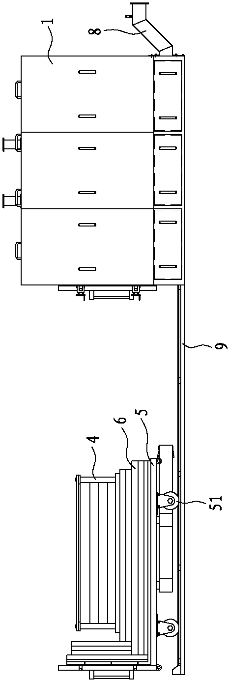 Solar polycrystalline silicon purification equipment employing directional solidification metallurgical method