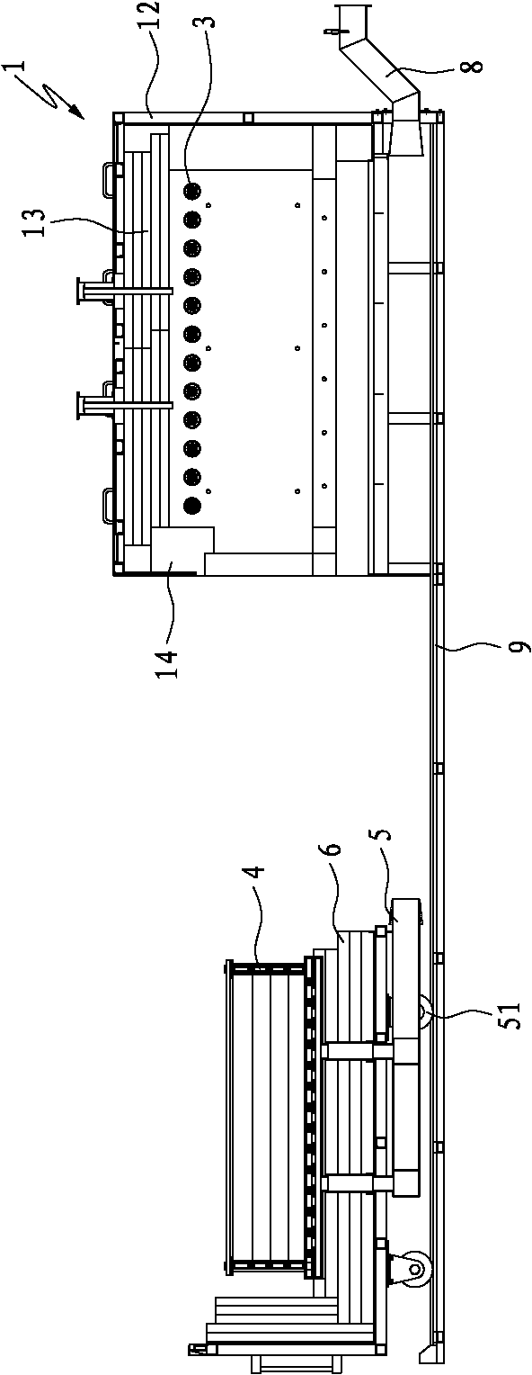 Solar polycrystalline silicon purification equipment employing directional solidification metallurgical method