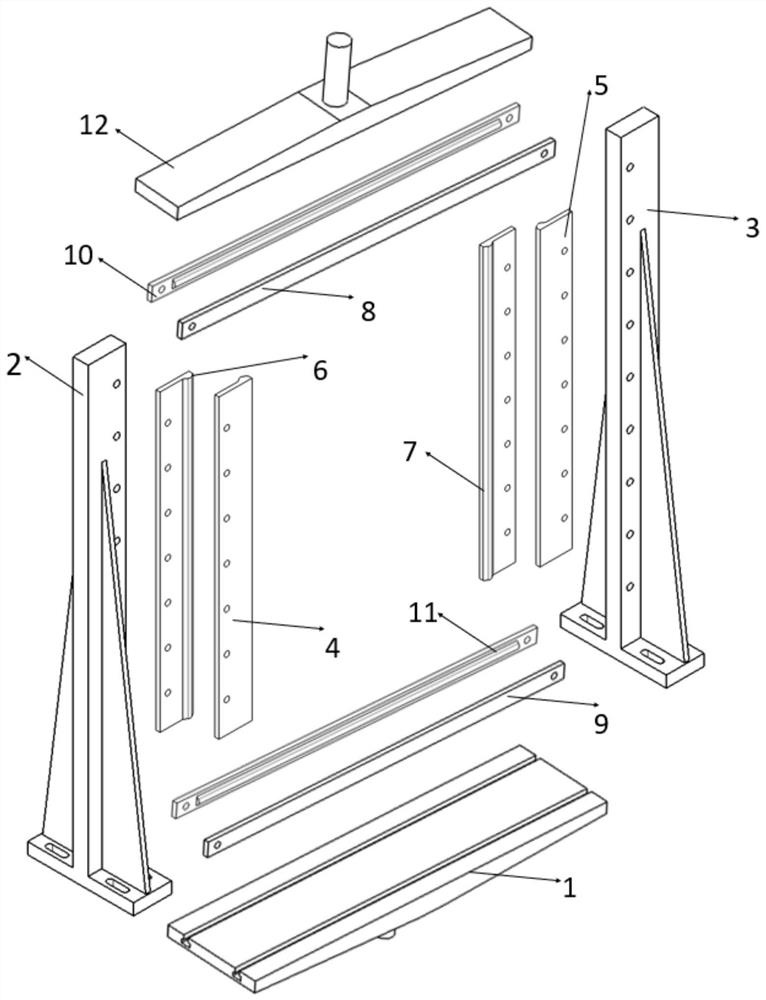 Axial compression test clamp