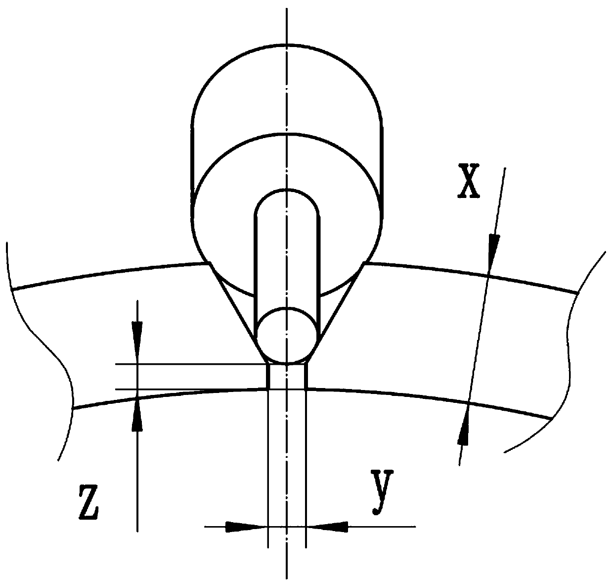 Welding technology for single-surface welding and double-surface forming