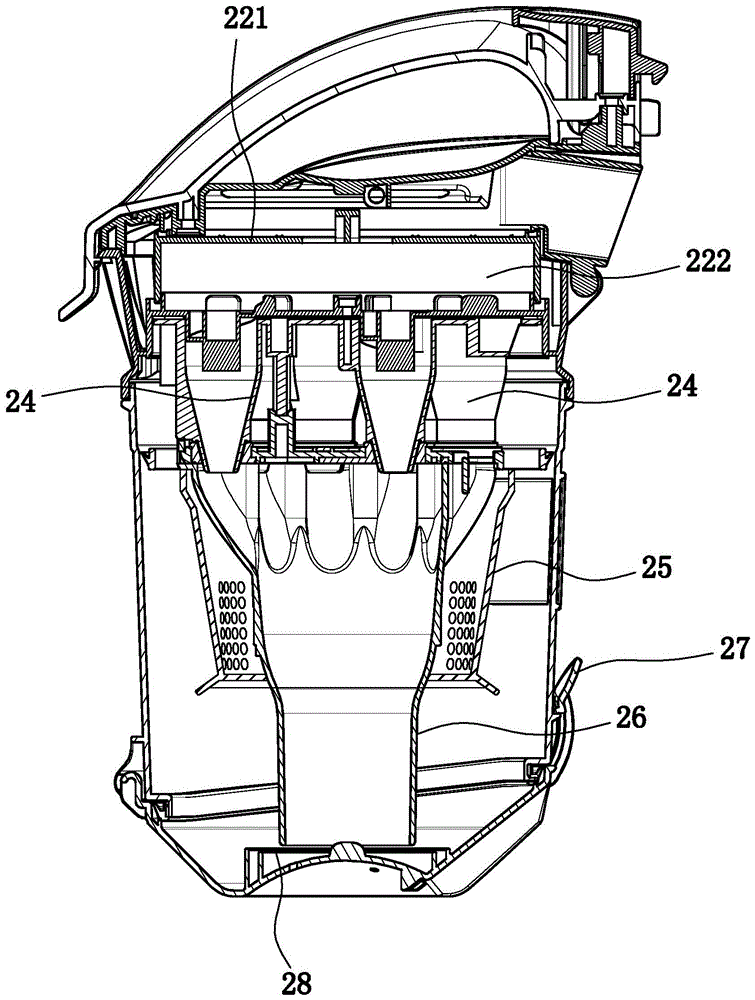 Multi-air-flue cyclone dust collector