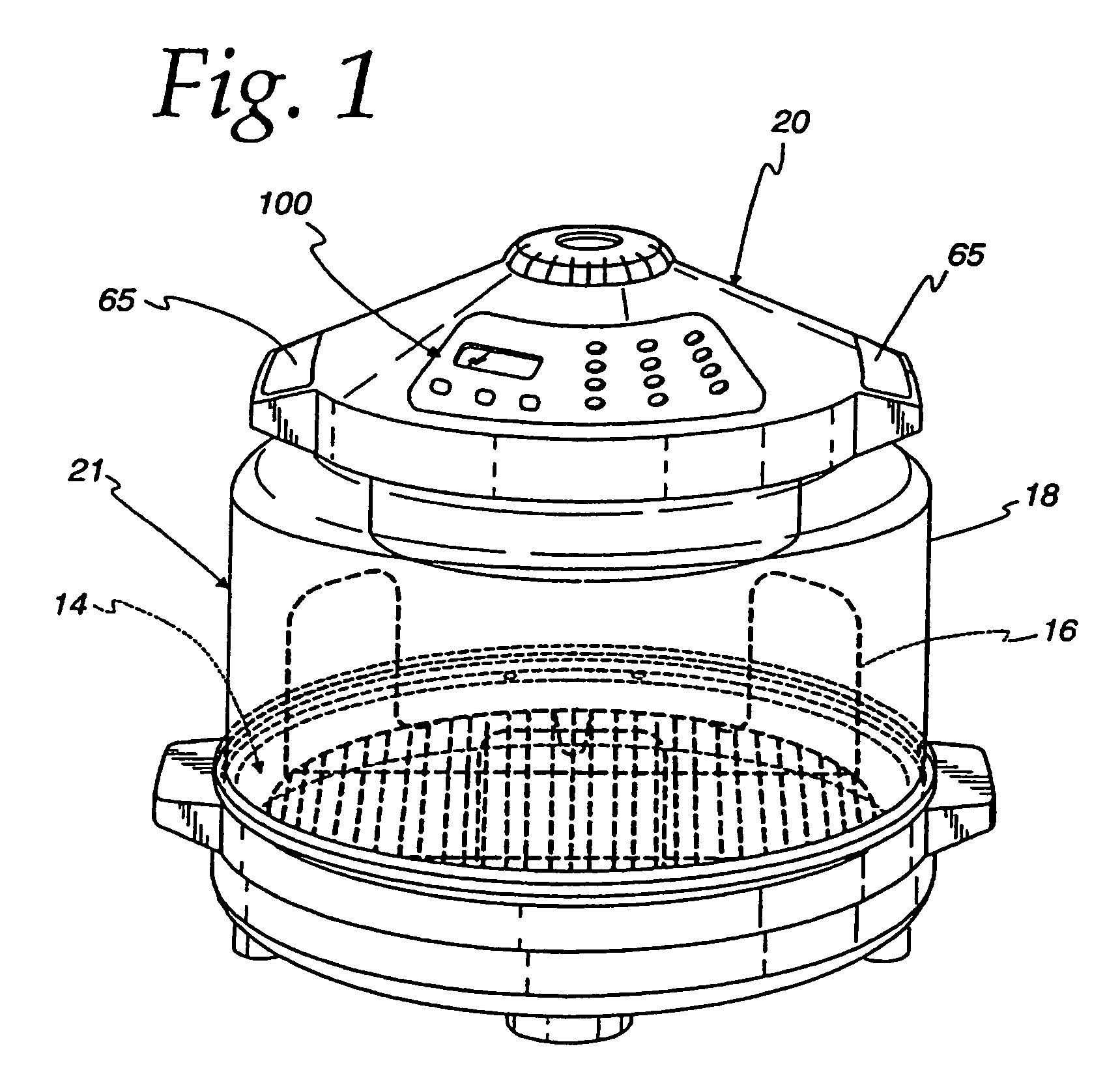 Method and apparatus for securing a power head on an electric cooker